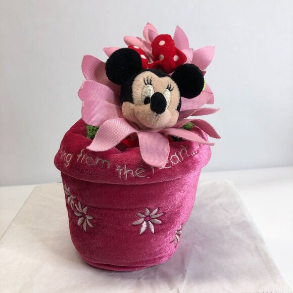 Disney Other - Disney Store Minnie in a Flower Pot Plush Doll 8" "Something from the Heart "